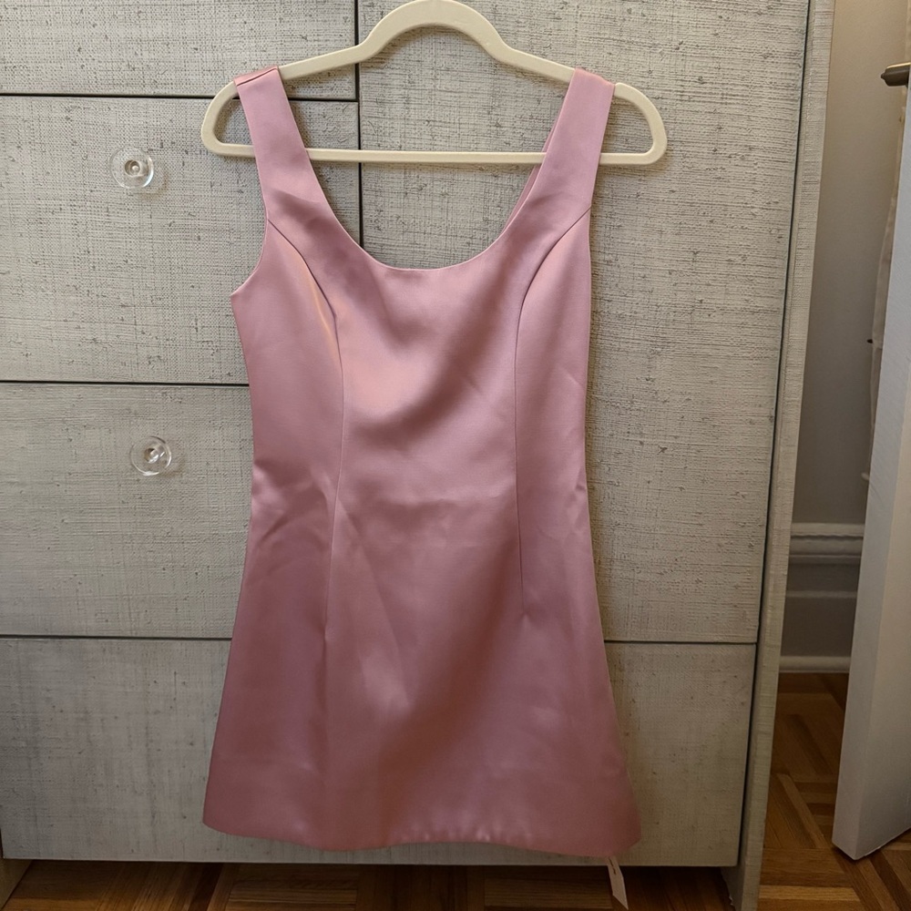 Reformation Franceska Dress in Strawberry Cream